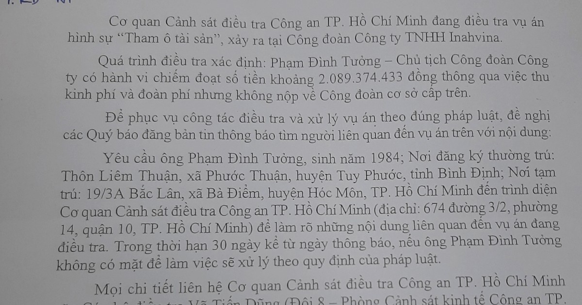 Chi Tiết Về Công Ty Inahvina