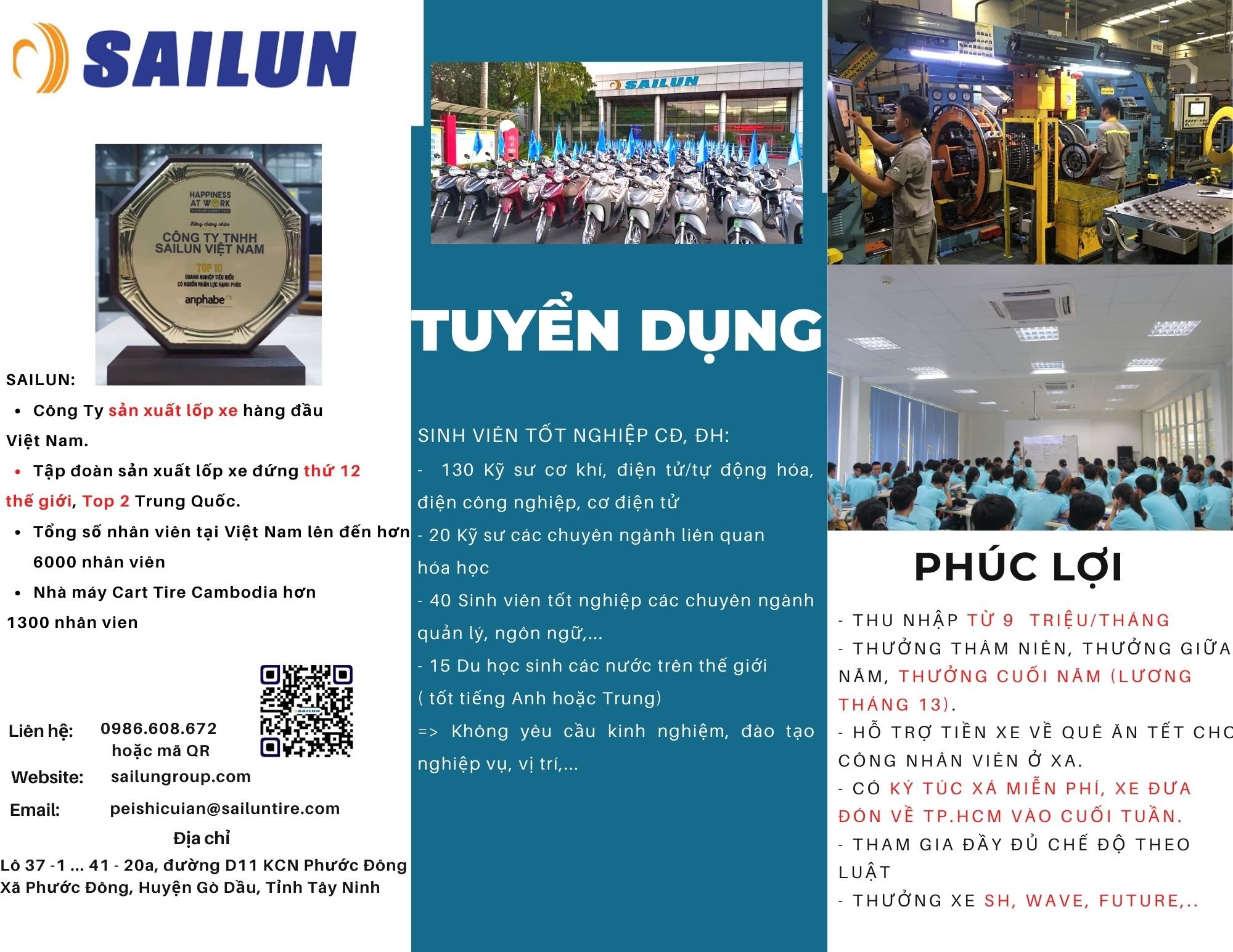 Chi tiết về Công ty TNHH Sailun Việt Nam