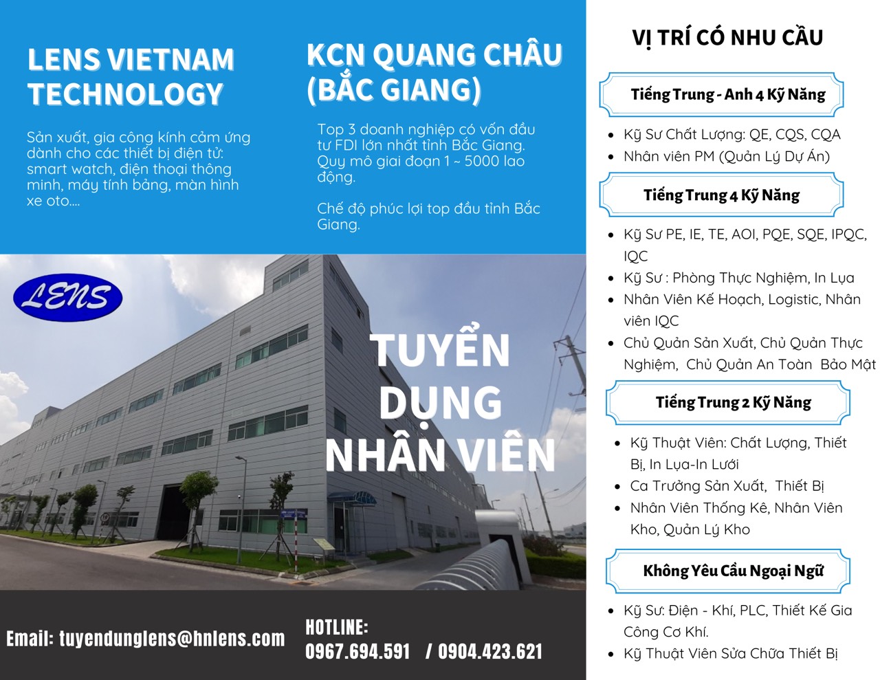 Công Ty TNHH Công Nghệ Lens Việt Nam: Tổng Quan