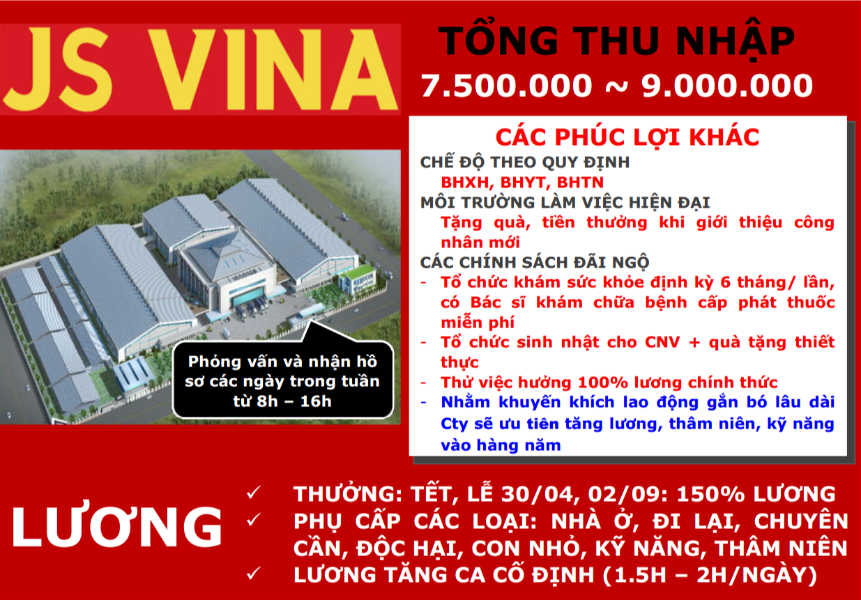 Công Ty TNHH MTV JS Vina Chi Tiết