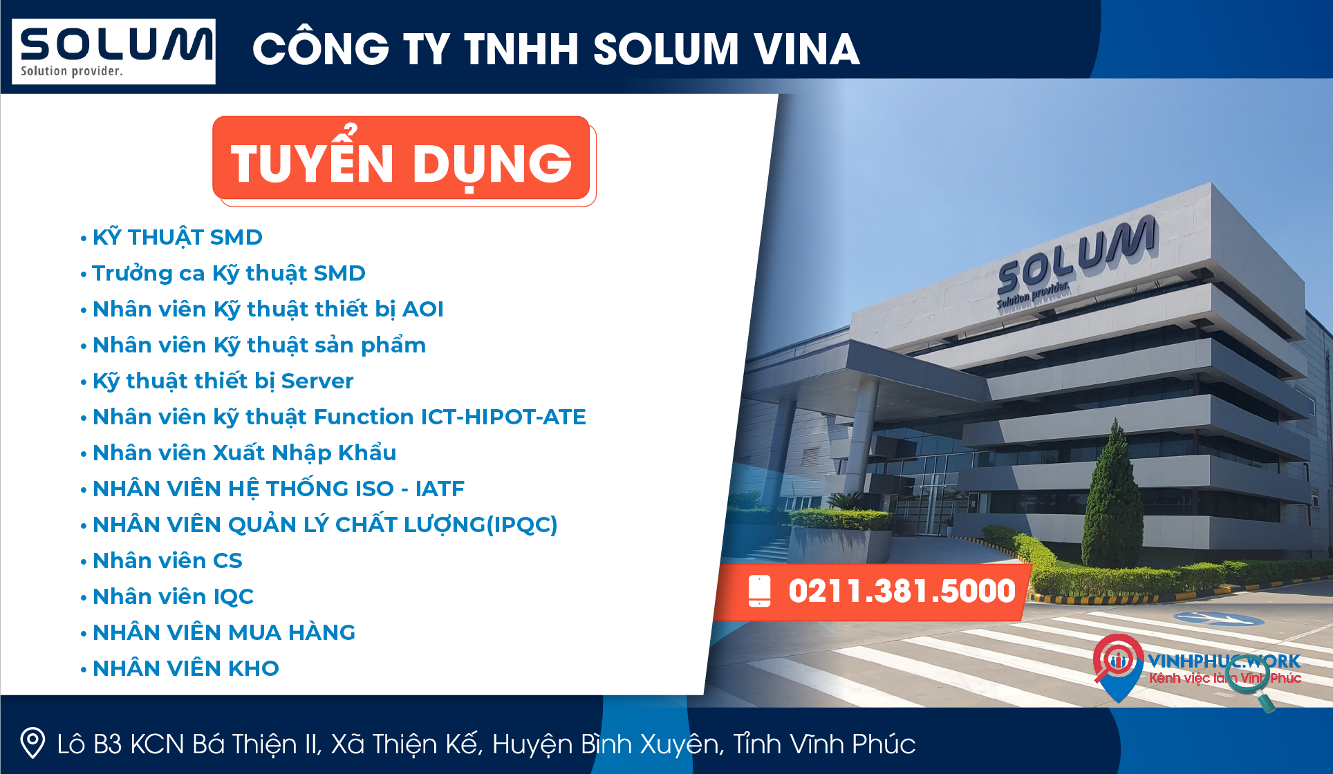 Giới thiệu tổng quan về Công ty TNHH Solum Vina