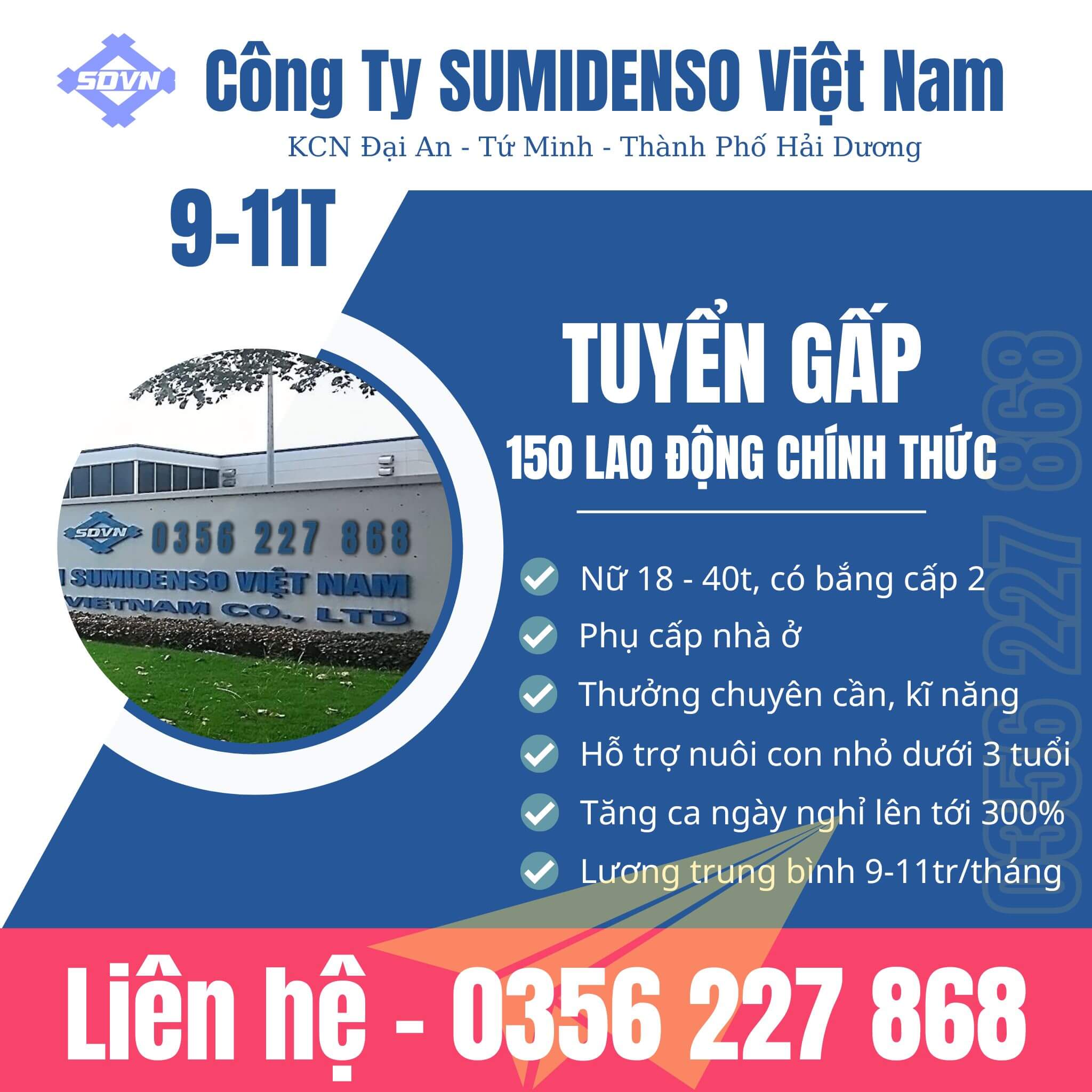Thông tin chi tiết về hoạt động của Công ty TNHH Sumidenso Việt Nam
